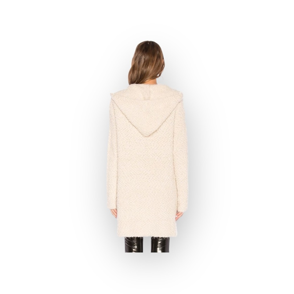 new Young Fabulous & Broke ❃ Wylie Fuzzy Hoodie Cardigan Teddy Coat ❃ Ash ❃ M L - Picture 3 of 16